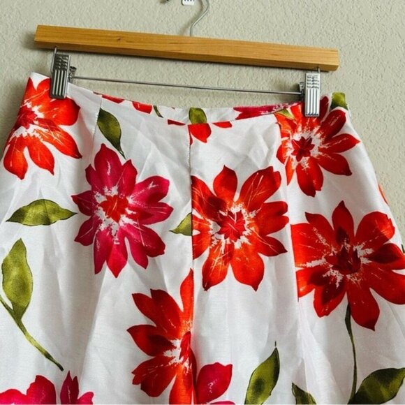 Y2K 90s Barbiecore Floral Retro Coquette Pants Size 8 - Picture 6 of 10